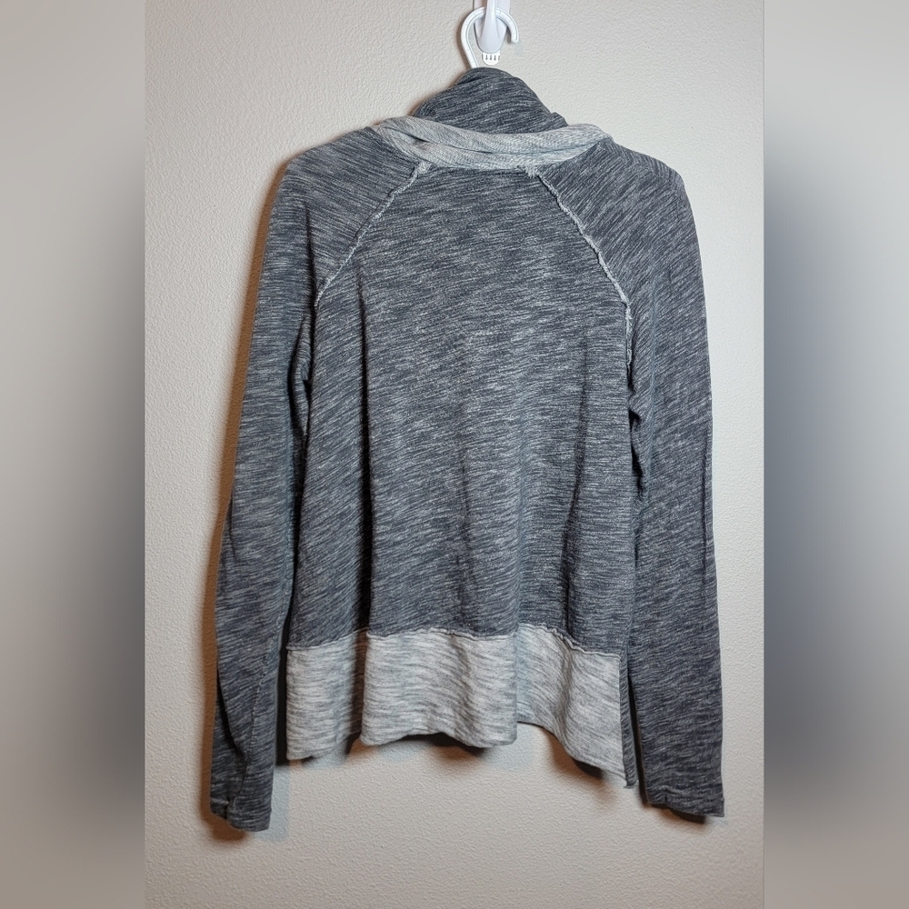 Free People FP Beach One Body Cocoon Cowl Neck Pullover Gray One Size Boho Chic - Picture 3 of 7